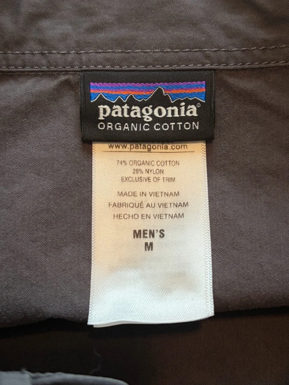 Patagonia Men’s Canvas Jacket Gray Size M